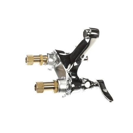 T&S Brass Lavatory Faucet, Deck Mount, 4 Centers, Aerator, B-0871